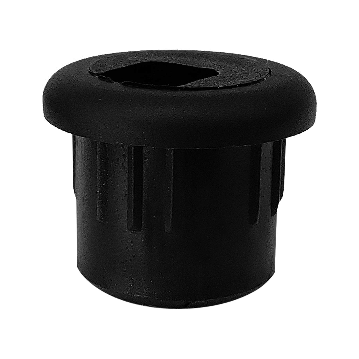 Electriduct 3/4 Inch Black Plastic Grommet for Phone & Fax Cables - 100 Pack - Ideal for Office, Home, and Data Center Cable Management