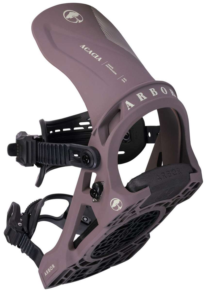 Arbor Women's Acacia Snowboard Bindings 2024 - Lightweight & Responsive for All-Mountain Riding - Perfect for Freestyle & Powder Snowboarding