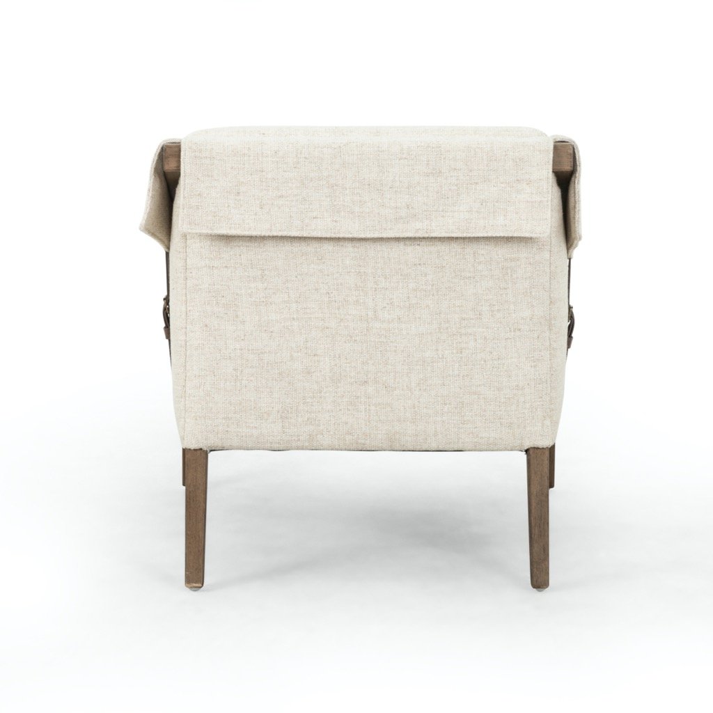 Bauer Chair Thames Cream - Modern Accent Chair for Living Room, Bedroom, or Office - Soft Cream Upholstery with Sturdy Wooden Legs - Perfect for Relaxing, Reading, or Adding Elegant Style to Any Space