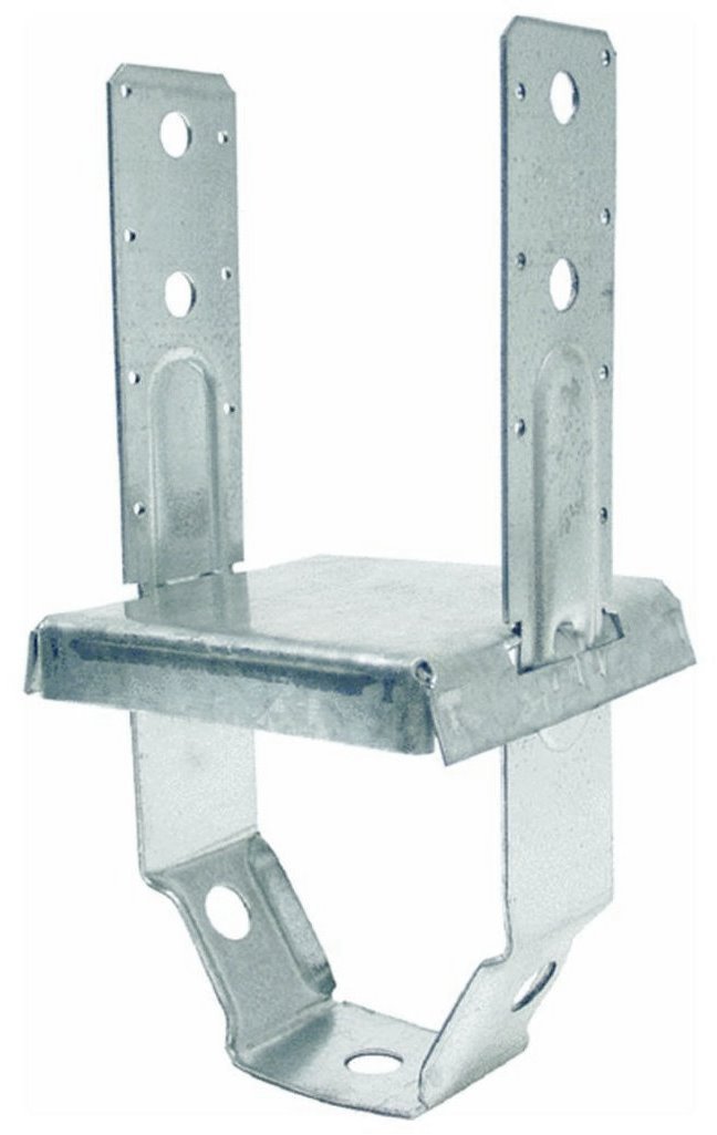 Simpson Strong Tie PBS66 12-Gauge 6x6 Standoff Post Base (10-Pack) - Heavy Duty Galvanized Steel Construction for Deck, Fence & Pergola Support