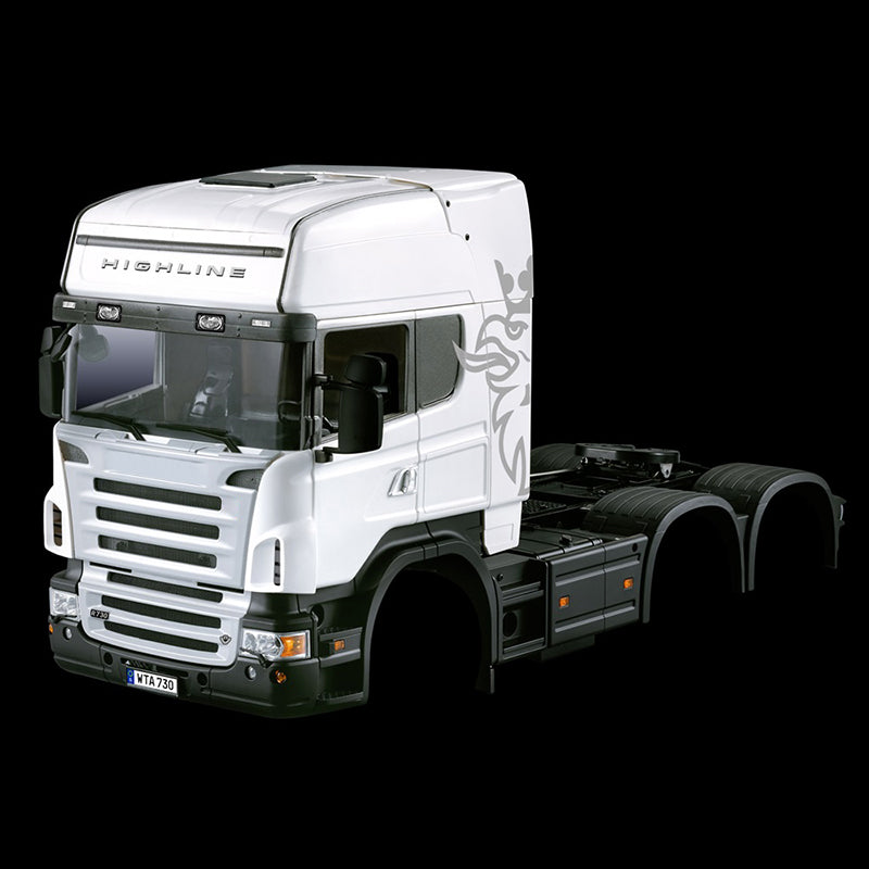 1/14 Scale 3-Axle RC Trailer Tractor Truck 802 Unassembled DIY Model Kit - Toucan Hobby Car Shell with Openable Doors for RC Enthusiasts | Perfect for RC Truck Racing, Collection Display, and DIY Hobby Projects