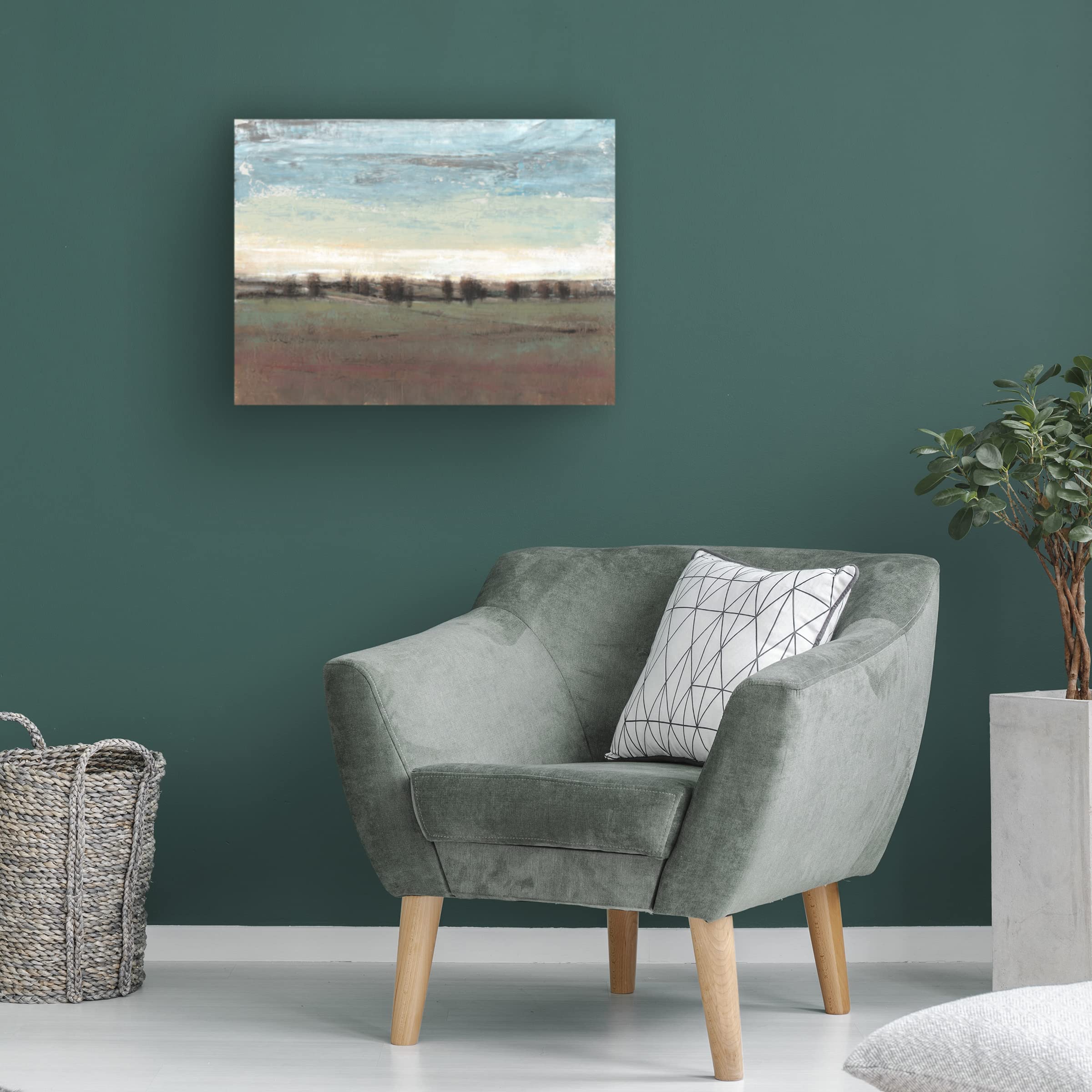Trademark Fine Art 'Trees in the Distance II' Canvas Wall Art Print by Tim OToole - Perfect for Living Room, Bedroom & Office Decor