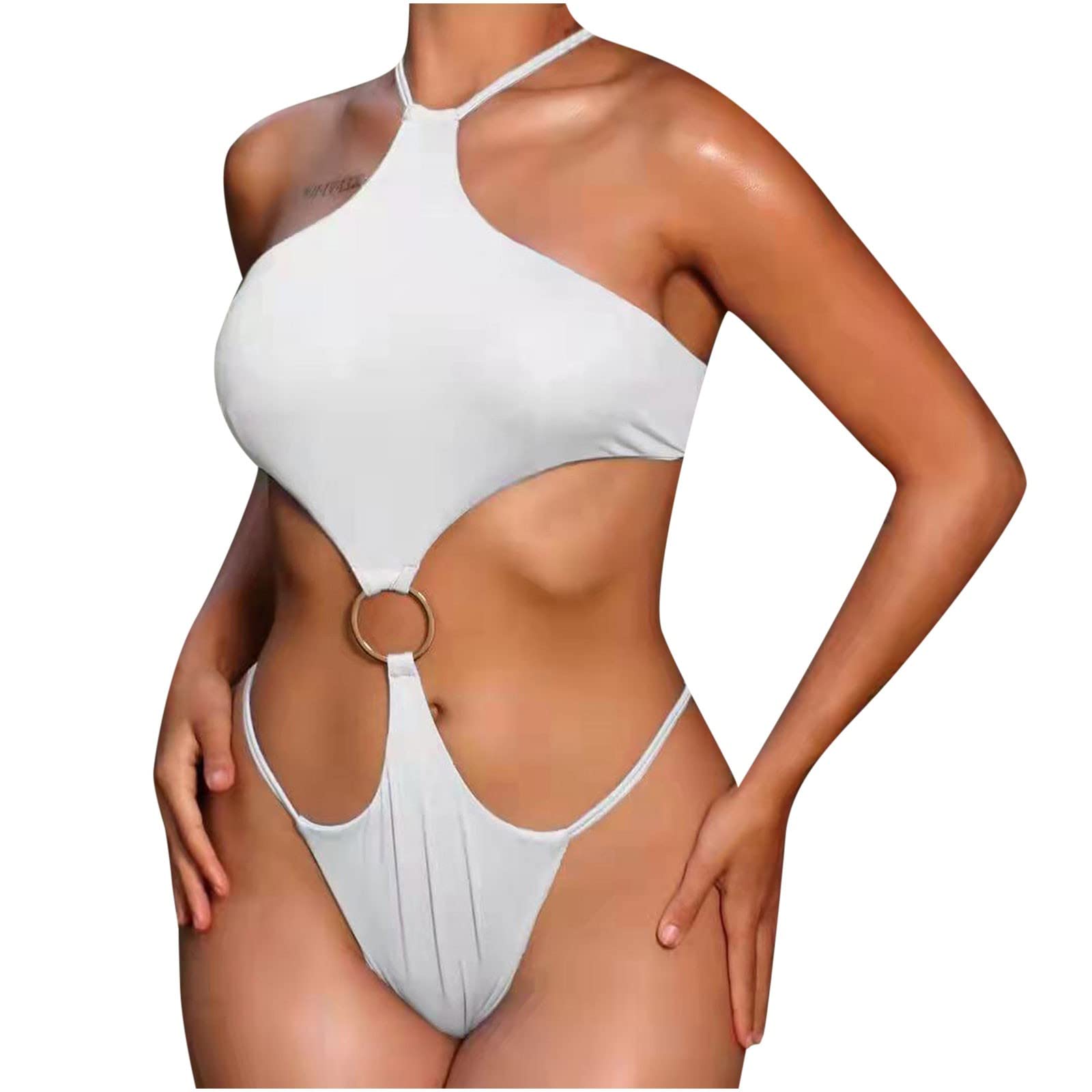 One Piece Swimsuits for Women - Straps Solid Color Bikini Swimsuit Beachwear Set | Tankini Swimwear for Summer, Pool, Beach & Vacation | Comfortable & Stylish Women's Swimwear