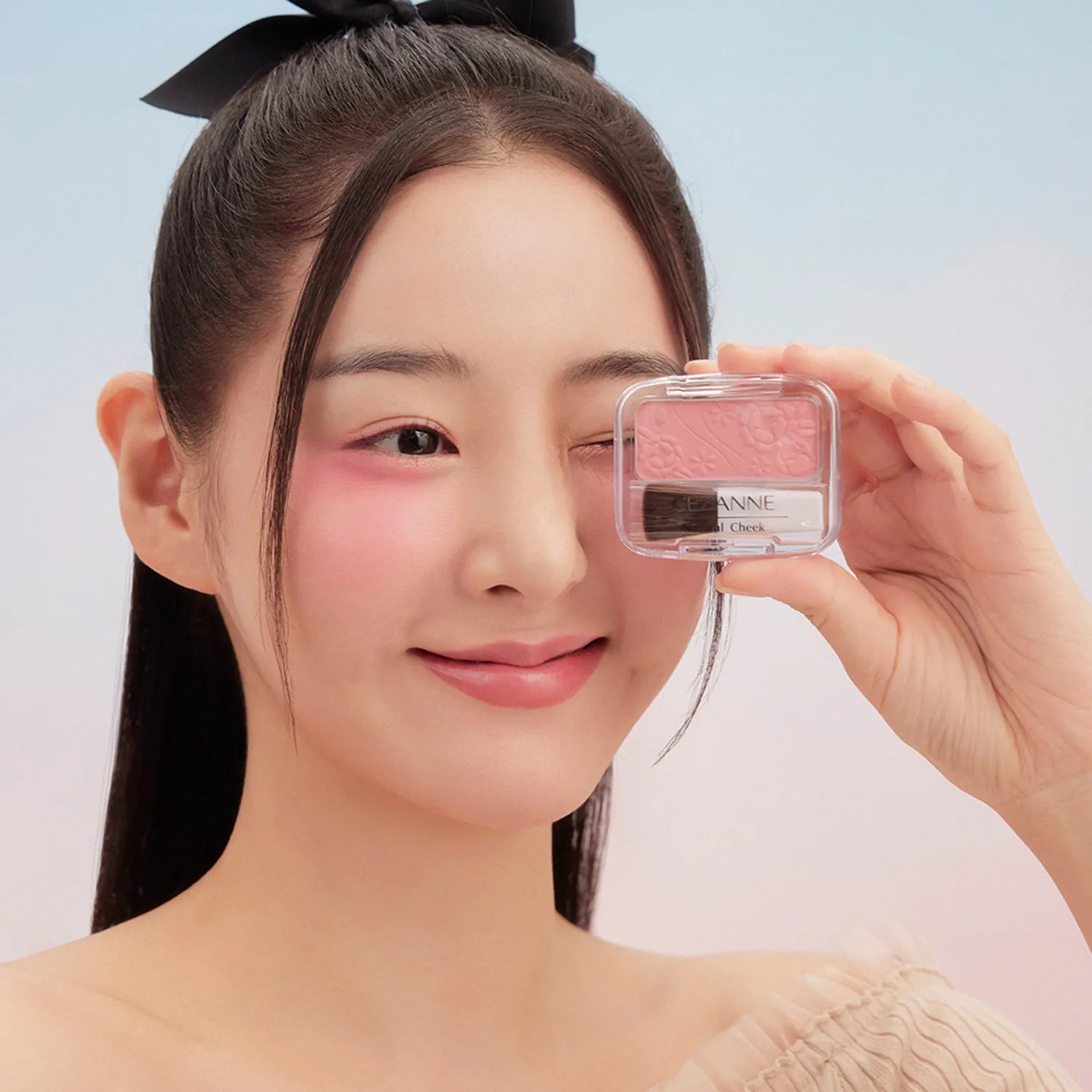 CEZANNE Natural Cheek Blush N 3.5g - 4 Flattering Shades | Buildable, Long-Lasting Powder Blush for Everyday Makeup & Special Occasions