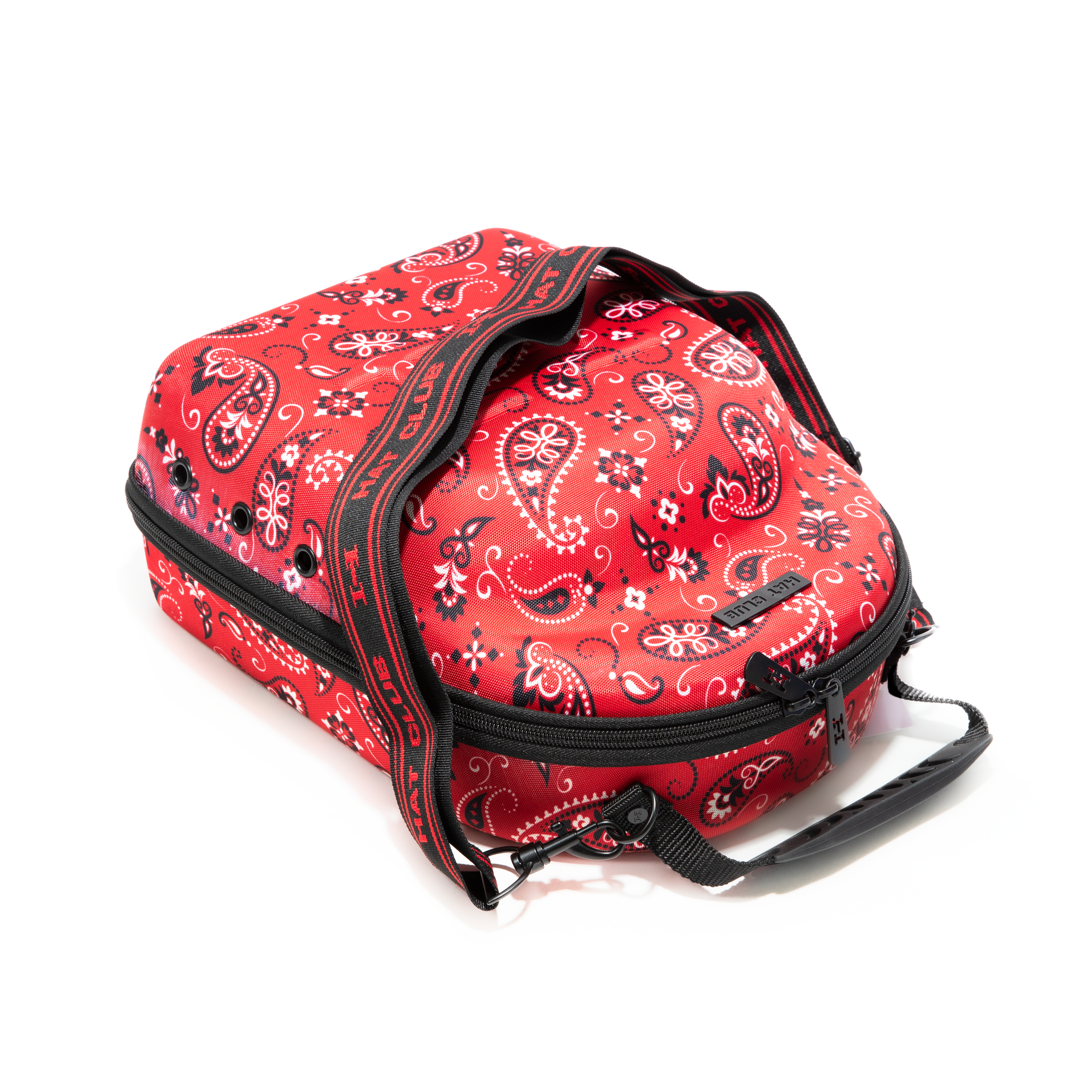Hat Club 6 Hat Carrier - Paisley Red Travel Hat Organizer for Men & Women - Perfect for Vacation, Golf, Beach & Storage