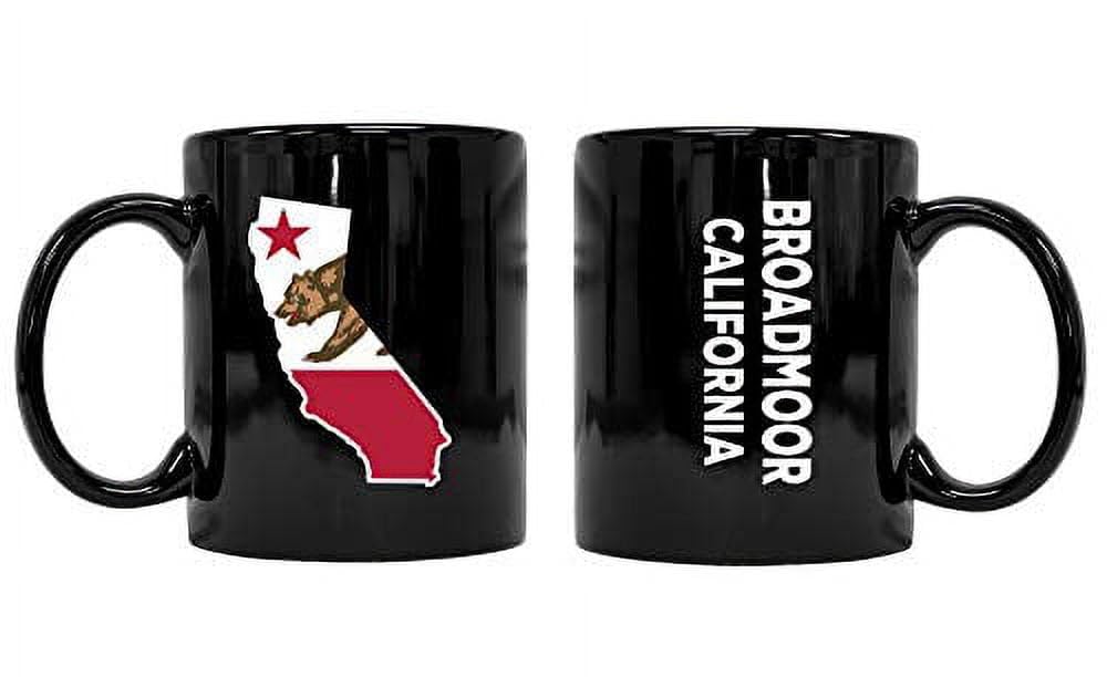 R&R Imports Broadmoor California Souvenir Black Ceramic Coffee Mug - 15oz Travel Mug for Hot & Cold Drinks - Perfect Gift for Coffee Lovers & California Souvenir Collectors
