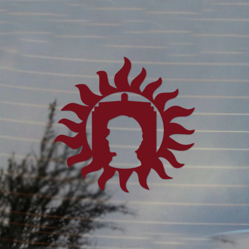Superwholock Seal Vinyl Decal for Cosplay & Fan Gear - Merlot Burgundy - Perfect for Laptops, Cars, Tumblers & DIY Projects