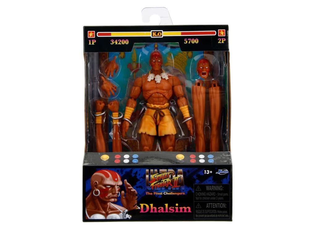 Ultra Street Fighter II: The Final Challengers Dhalsim Action Figure - 6-Inch Collectible Toy for Gamers & Fans | Perfect for Display, Gifts, and Gaming Battles
