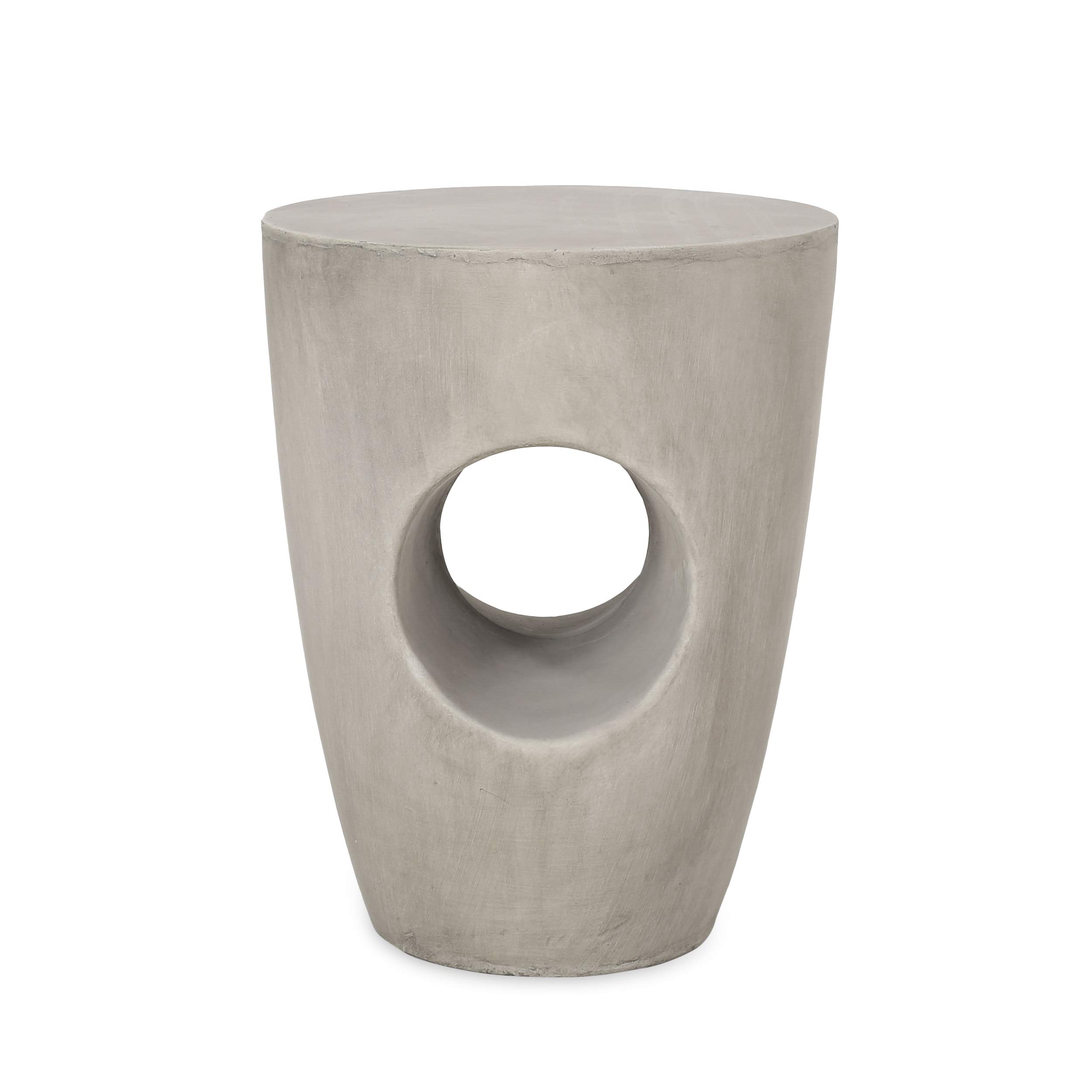 Christopher Knight Home Samuel Indoor Contemporary Lightweight Accent Side Table - Concrete Finish | Modern End Table for Living Room, Bedroom & Office Decor