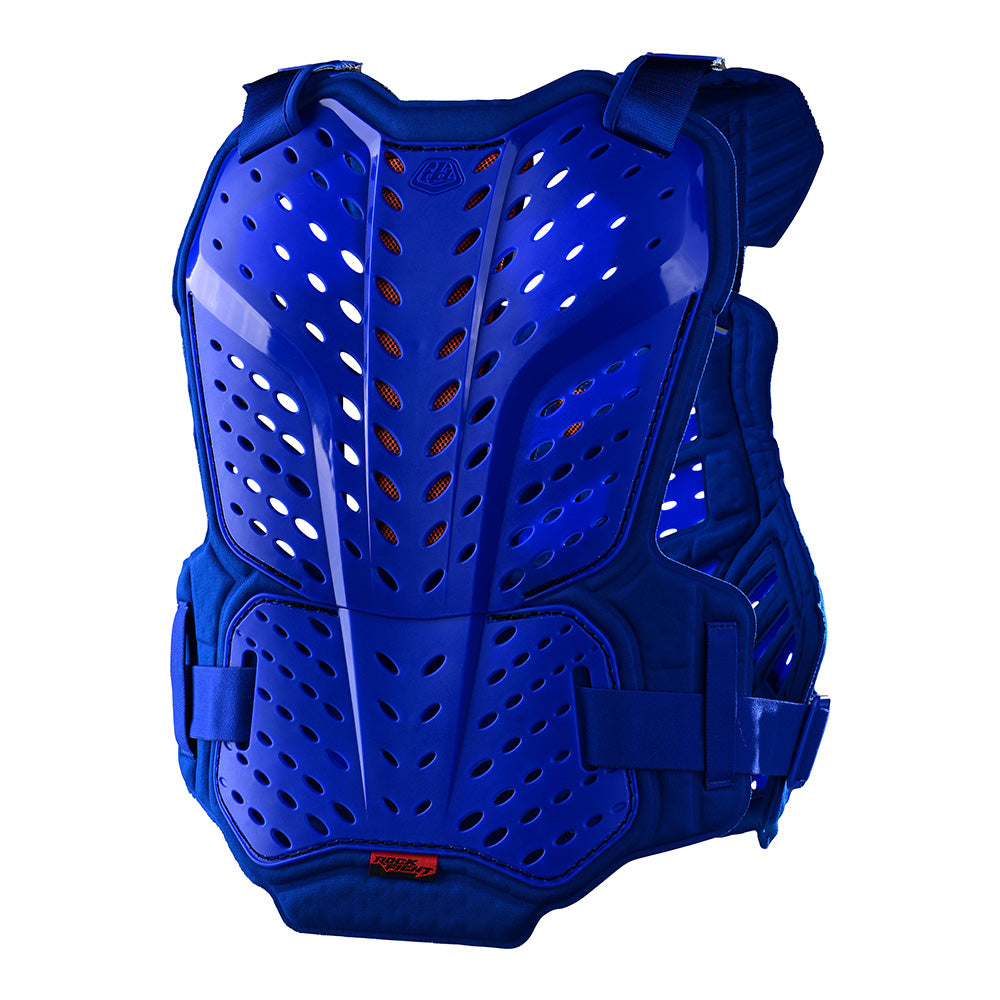 Rockfight Chest Protector - Solid Blue Adult/Kid Protective Gear for Paintball, Airsoft & Martial Arts Training | Impact-Resistant Safety Equipment