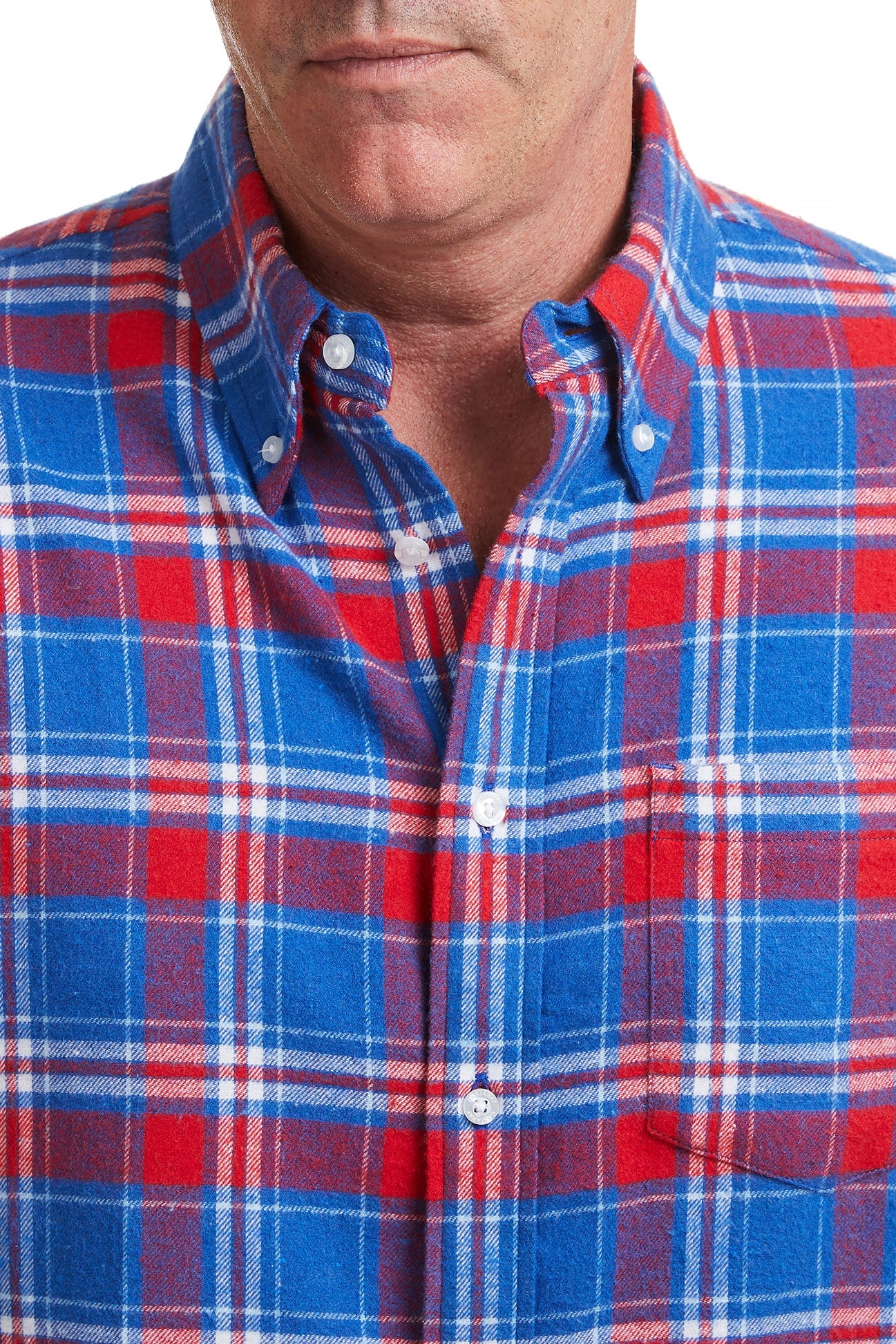Chase Men's Plaid Flannel Shirt - Soft Cotton Long Sleeve Button Down Shirt for Casual Wear, Outdoor Activities & Fall Fashion