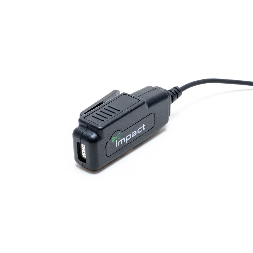 Impact G1W 1 Wire Quick Disconnect Earpiece - Hands-Free Headset for Truckers, Security & Call Centers - Noise Cancelling Mic with Easy Single-Wire Connection