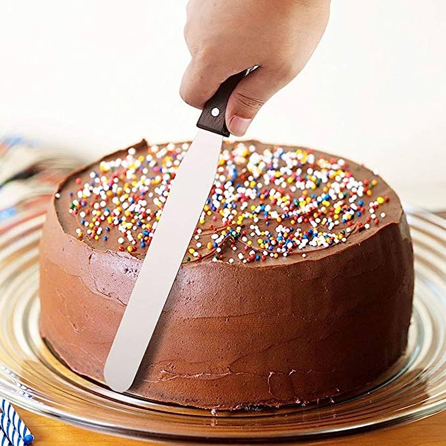 8 Inch Stainless Steel Cake Palette Knife - Professional Straight Icing Spatula for Baking, Cake Decorating & Pastry Making | Perfect for Home Bakers & Professional Chefs