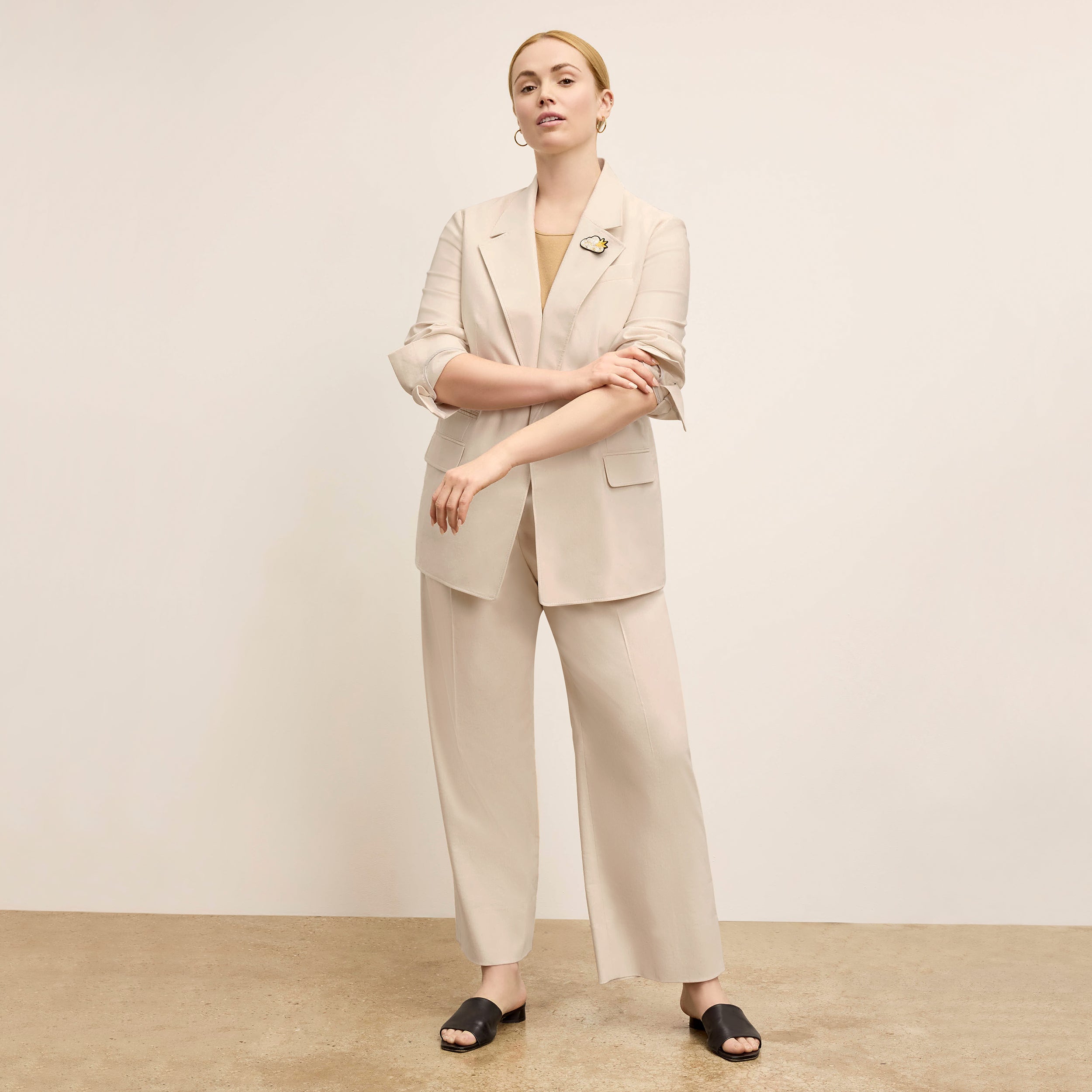 Arlo Breeze Pant - Soft Cotton Viscose Blend Women's Casual Pants in Natural Color | Perfect for Yoga, Lounge & Summer Outfits
