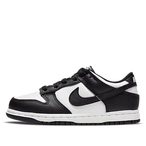 Nike Kids Dunk Low Retro Sneakers - White & Black - Comfortable & Stylish Basketball Shoes for Boys & Girls - Perfect for School, Sports & Casual Wear