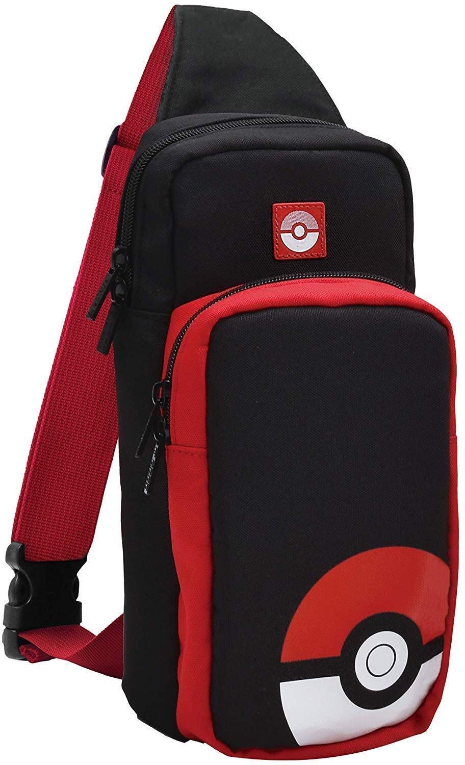 Official Nintendo Pokémon Pokéball Switch Trainer Pack Crossbody Bag - Hori Licensed Accessory for Nintendo Switch - Perfect for Gaming, Travel, and Collectors