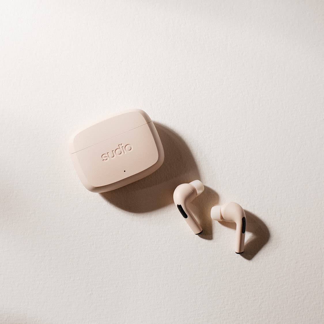 Sudio N2 Pro True Wireless Bluetooth Earbuds with ANC, Multipoint Connection, IPX4 Water Resistant, 30H Playtime - Wireless & USB-C Charging, Built-in Mic - Perfect for Workouts, Commuting & Travel (Sand)