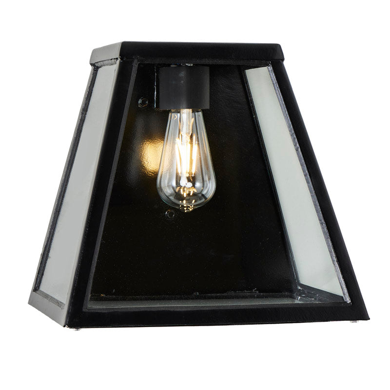 Apsley 1Lt Outdoor Bulkhead Light - Galvanized Steel Waterproof Wall Light for Patio, Garden, Garage & Exterior Security Lighting