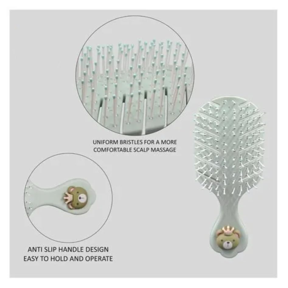 Eco-Friendly Small Hair Brush for Travel - Detangling & Styling Brush with Soft Bristles - Perfect for On-the-Go Hair Care, Gym Bags & Travel Essentials