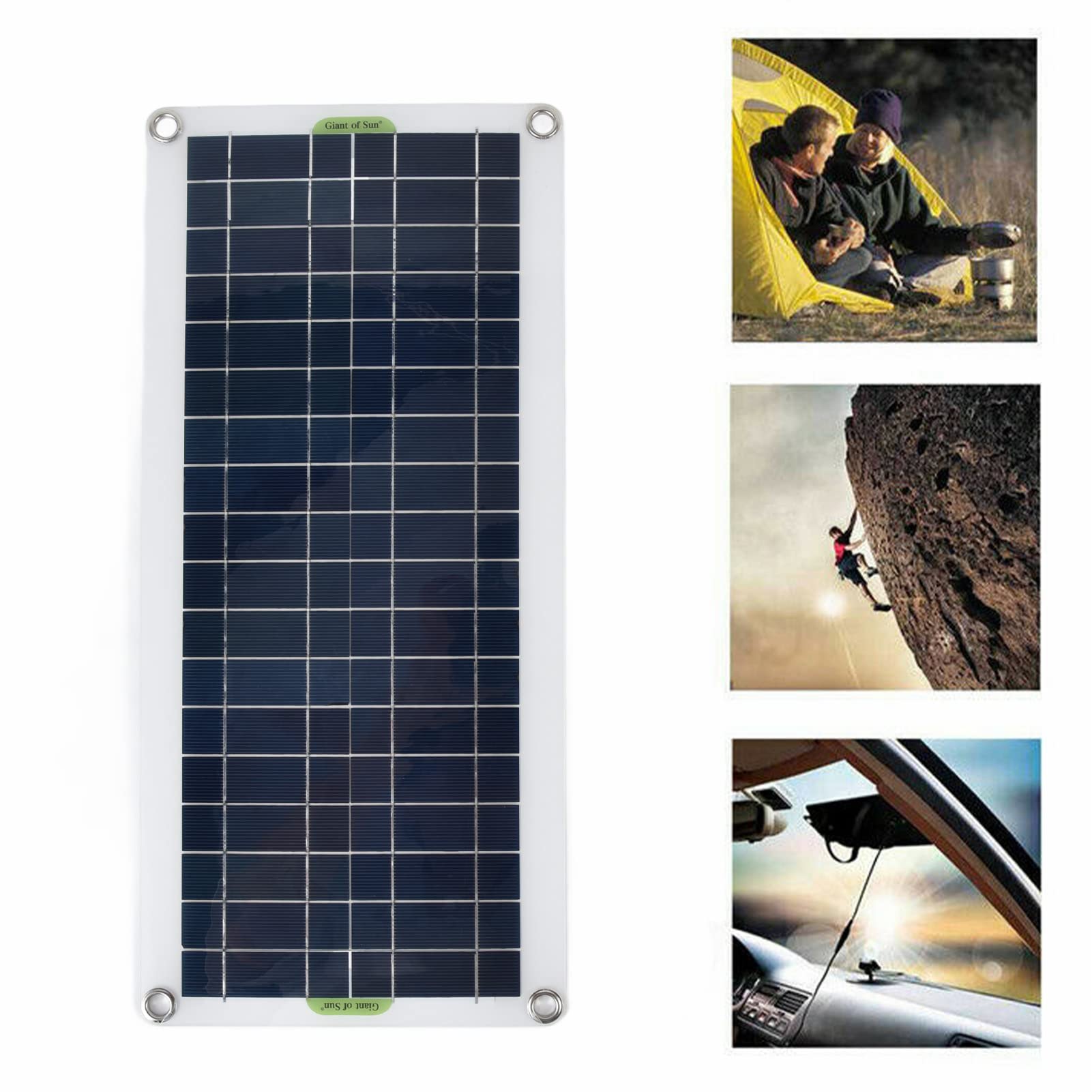 20W Solar Panel Kit with 21V Output - Portable Polysilicon Solar Charger for Car, Camping, Hiking - Power Your RV, Boat, Emergency & Outdoor Adventures