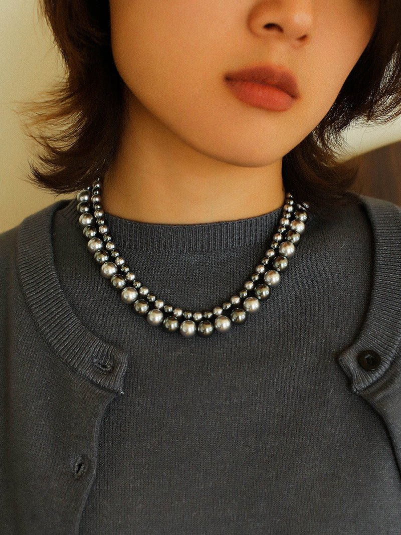 10mm Mixed Color Round Artificial Pearl Necklaces for Women - Elegant Fashion Jewelry for Parties, Weddings & Special Occasions