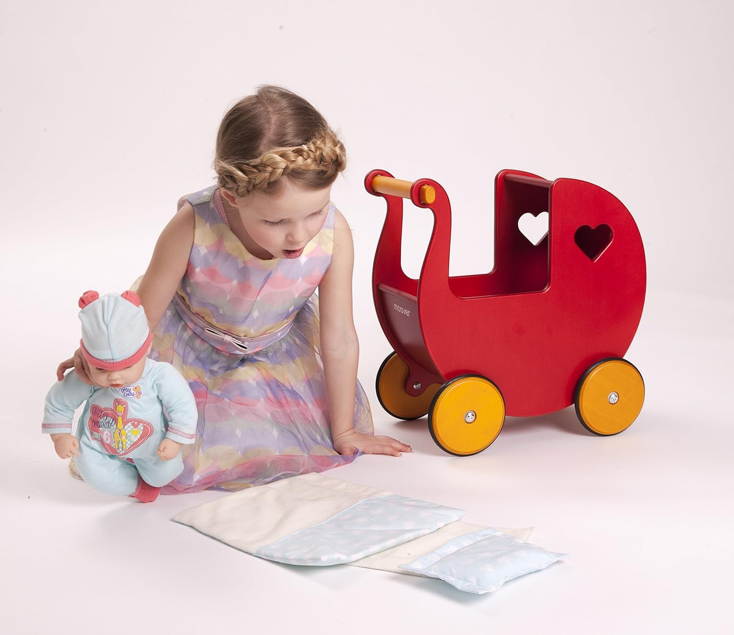 Moover Pram Bedding Sets for Baby Strollers - Soft & Breathable Crib Sheets, Blankets & Canopy Cover - Perfect for Nursery, Travel & Outdoor Walks