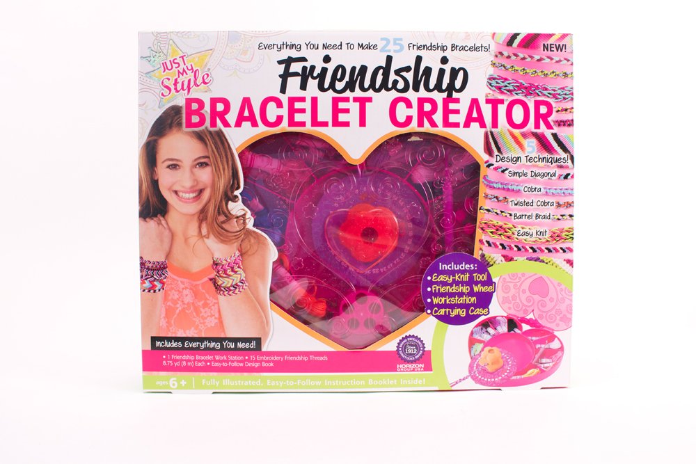 Just My Style 5-in-1 DIY Friendship Bracelet Making Kit for Girls - Best Gift for BFFs, Birthday Parties & Summer Camp Activities