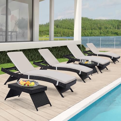 4 Chairs + 4 Cushions + 2 Tables