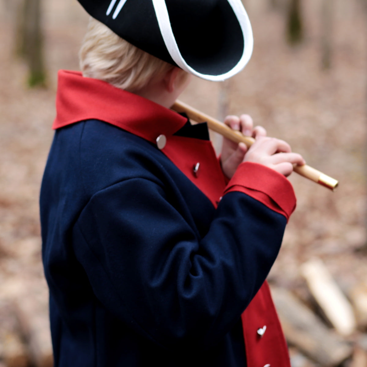 Boys Revolutionary War Coat - Authentic Colonial Costume for Kids - Perfect for Halloween, Historical Reenactments & School Plays