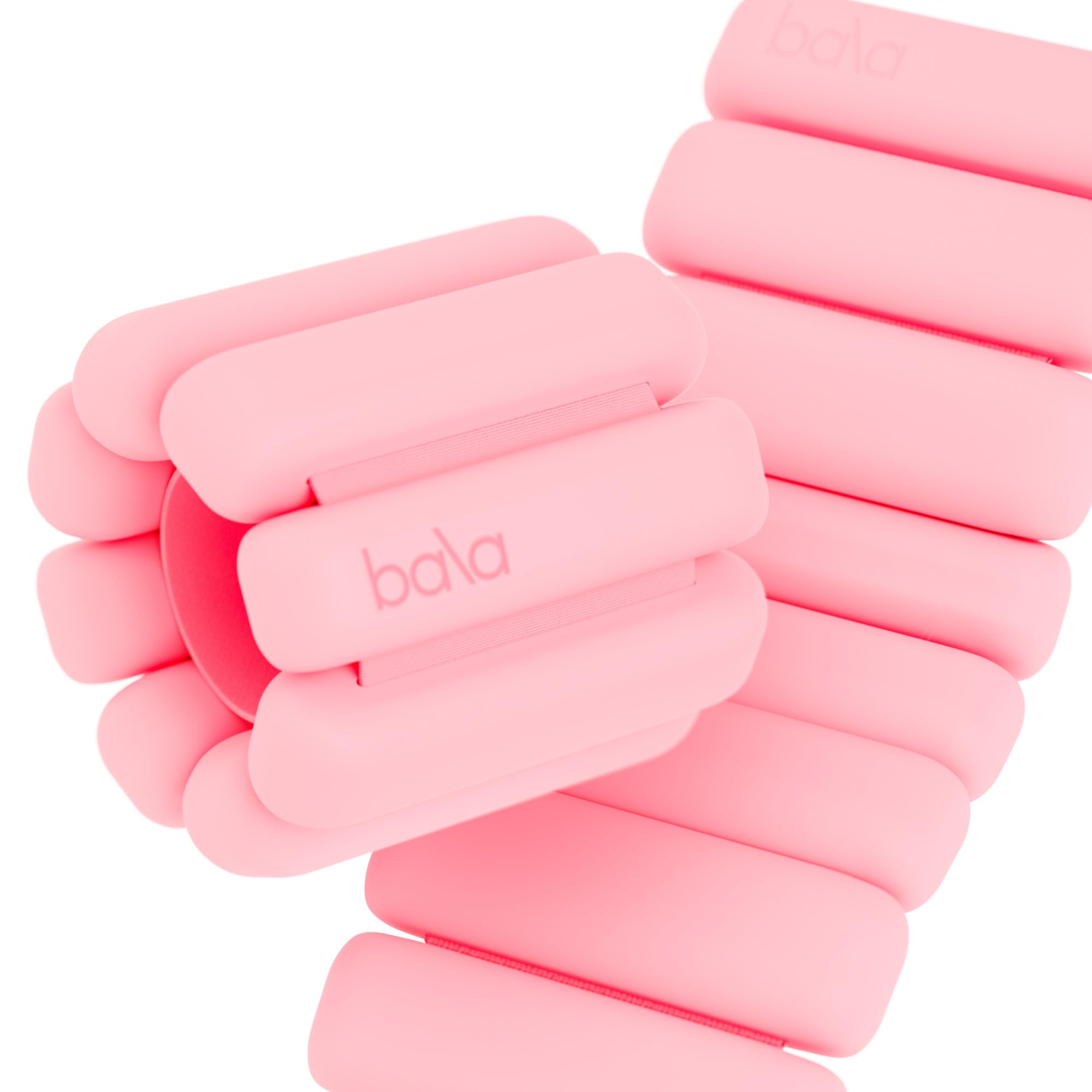 Bala Bangles Adjustable Silicone Wrist & Ankle Weights for Women & Men - 1-3lb Wearable Arm & Leg Weights for Gym, Yoga, Pilates, Cardio & Strength Training - Perfect for Home Workouts, Walking & Fitness Enthusiasts