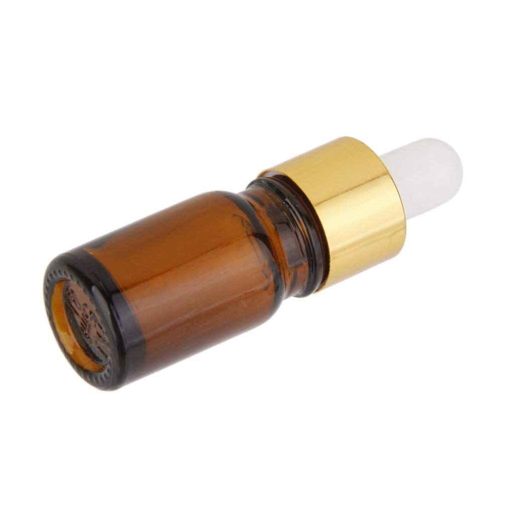5 Pack Amber Glass Dropper Bottles with Pipette - 1oz (30ml) Essential Oil Bottles for DIY Aromatherapy, Perfume, CBD Oil & Skincare - Reusable Leak-Proof Storage Containers for Home & Travel Use