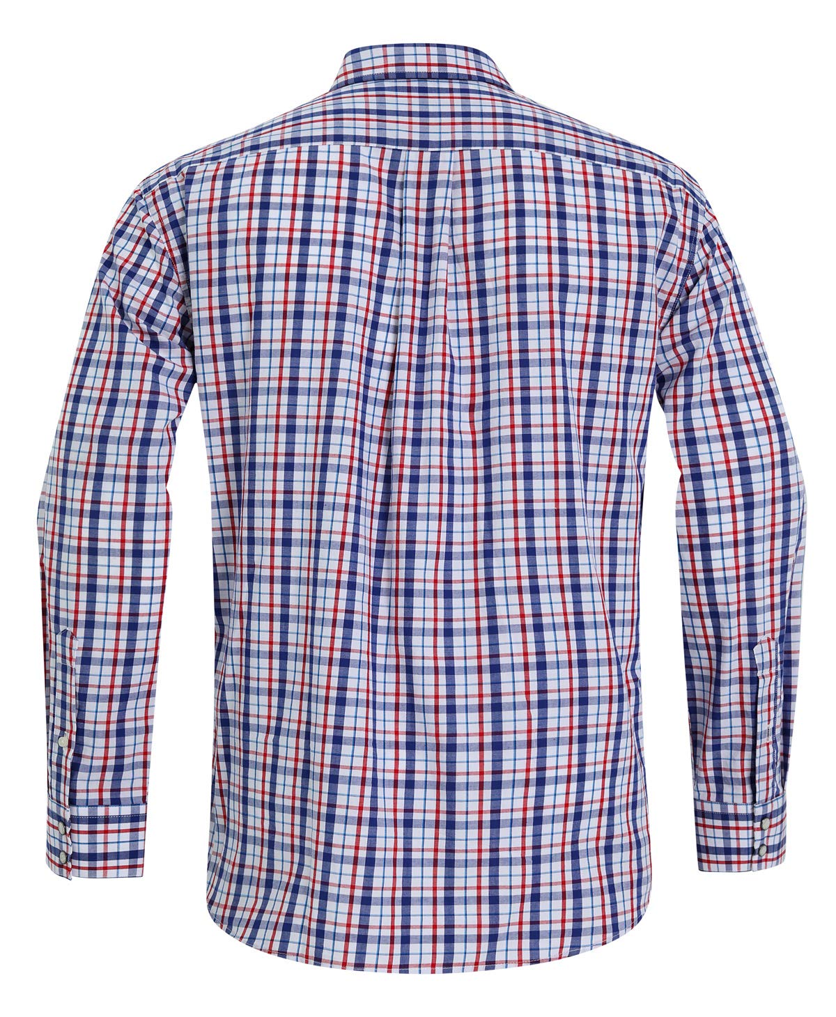 Men's Western Snap Button Plaid Long Sleeve Shirt - Regular Fit Casual Wear for Cowboy Style, Ranch Work & Outdoor Adventures
