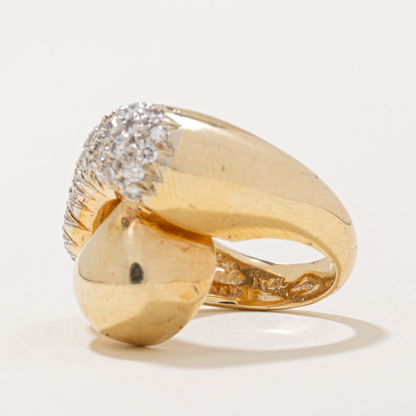 0.32ctw Diamond Cocktail Ring for Women - Size 5.25 | Elegant Wedding, Engagement, Party Jewelry Gift | Perfect for Anniversary, Valentine's Day & Special Occasions