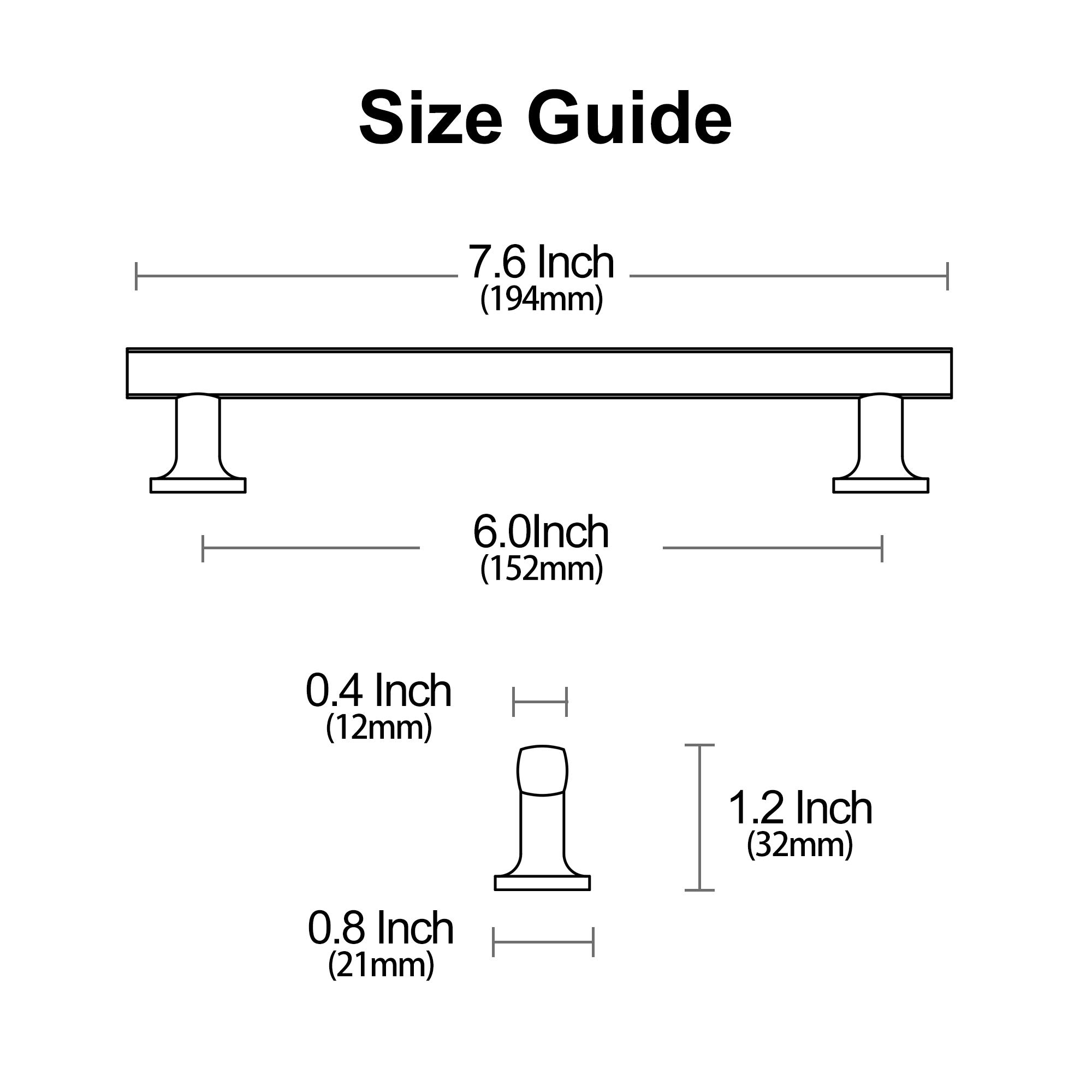 Alzassbg 10 Pack Oil Rubbed Bronze Cabinet Pulls - 6 Inch (152mm) Center to Center Straight Bar Handles for Kitchen Cabinets & Drawers - Durable Hardware Upgrade (AL3084ORB) - Perfect for Modern Farmhouse, Rustic & Traditional Kitchen Remodels