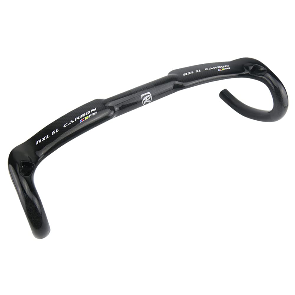 RXL SL Aero Carbon Fiber Road Bike Handlebars - 31.8mm Clamp, 40cm Width, 400mm Drop - Lightweight Gravel & Racing Handlebars for Road Cycling, Commuting & Endurance Rides