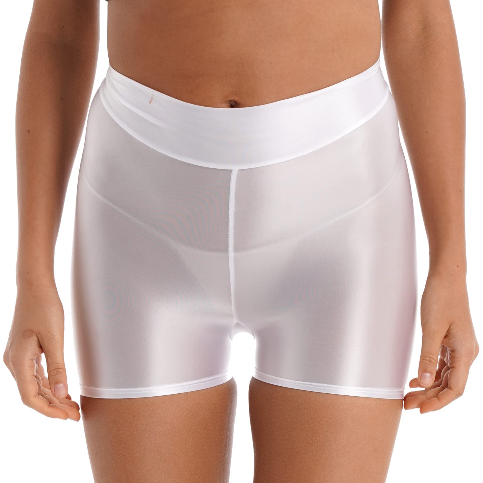 Women's High Waist Stretchy Nylon Biker Shorts - Workout Yoga Running Leggings for Women | Perfect for Gym, Cycling, Yoga & Everyday Wear