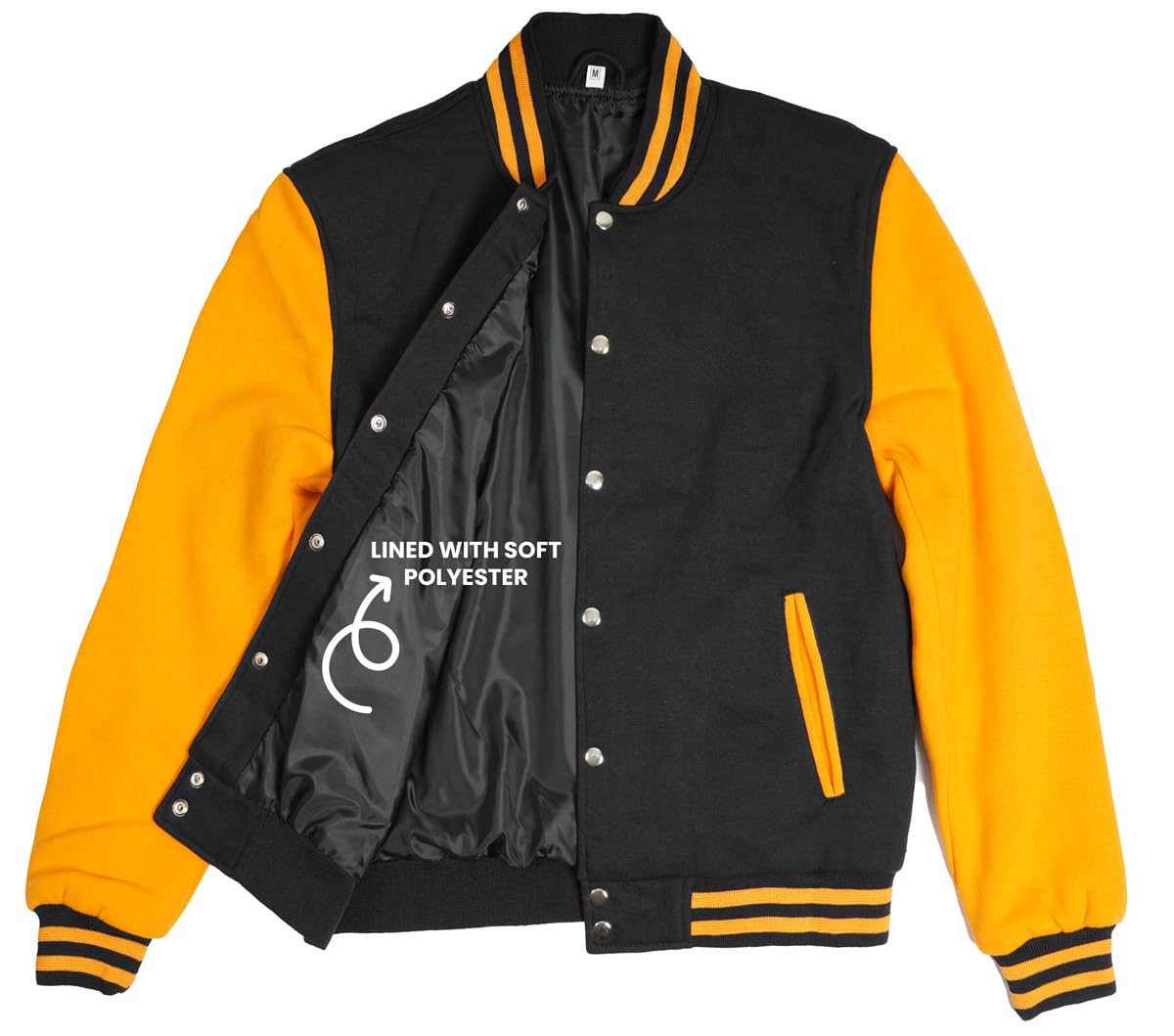 Decrum Varsity Jacket for Men - Trendy Letterman Bomber Style Baseball Jacket | Perfect for Casual Wear, College Fashion & Street Style Outfits