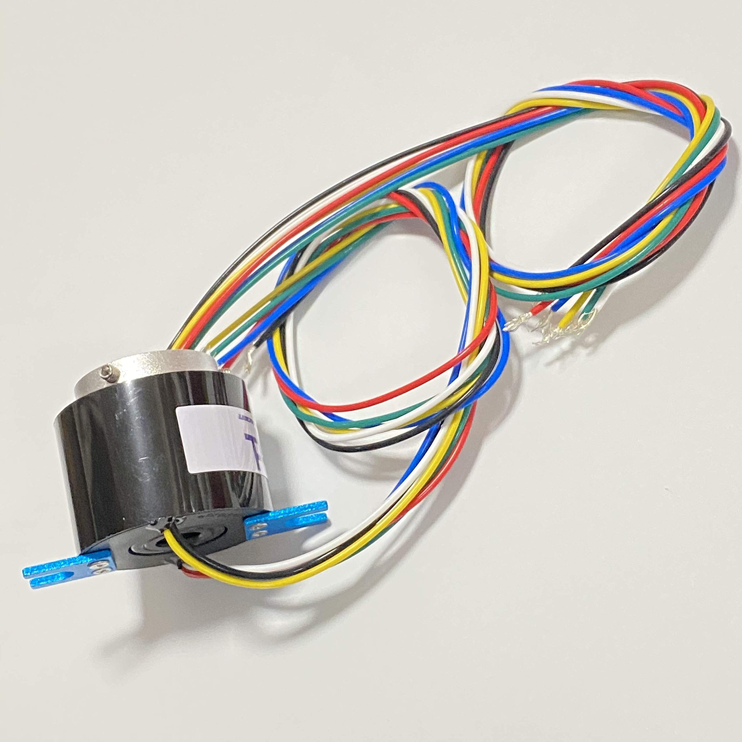 6-Wire 5A Slip Ring Connector - 8mm Inner Diameter for Rotary Electrical Transmission