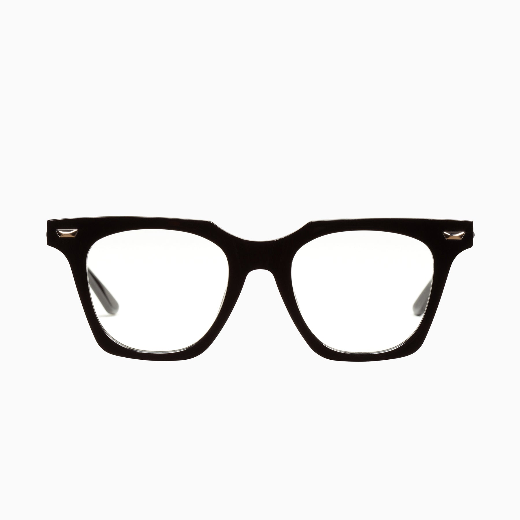Matte Black w. Gloss Black Metal Trim / Clear Blue Blocker Lens