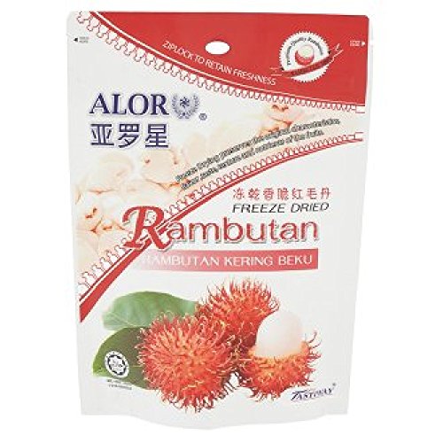 Premium Freeze Dried Rambutan Fruit Snacks - 50g x 9 Pack | All Natural, No Sugar Added | Perfect for Healthy Snacking, Baking & Camping Food