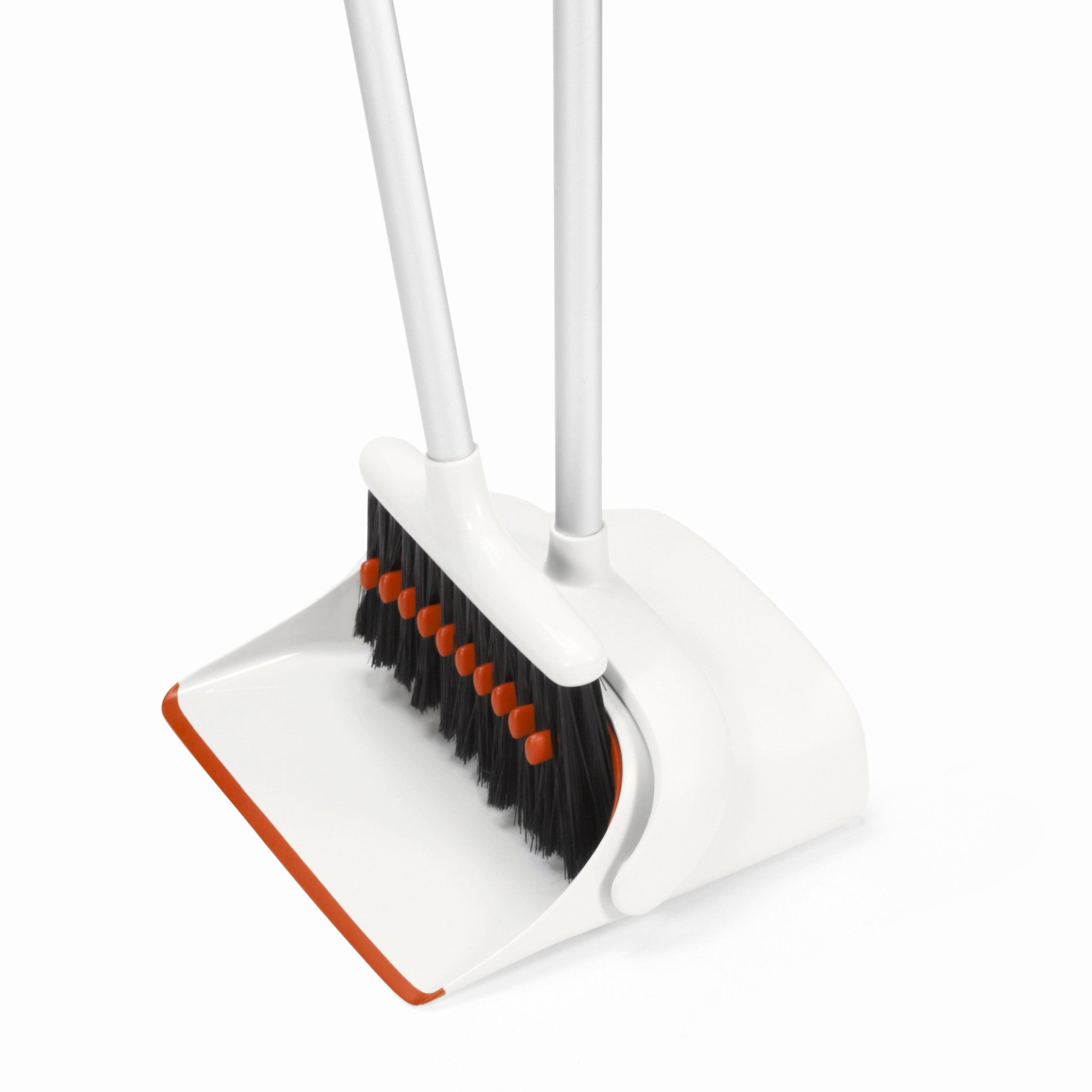 OXO Upright Sweep Set - Compact Broom and Dustpan Combo for Easy Cleaning | Ideal for Kitchens, Hardwood Floors & Tight Spaces