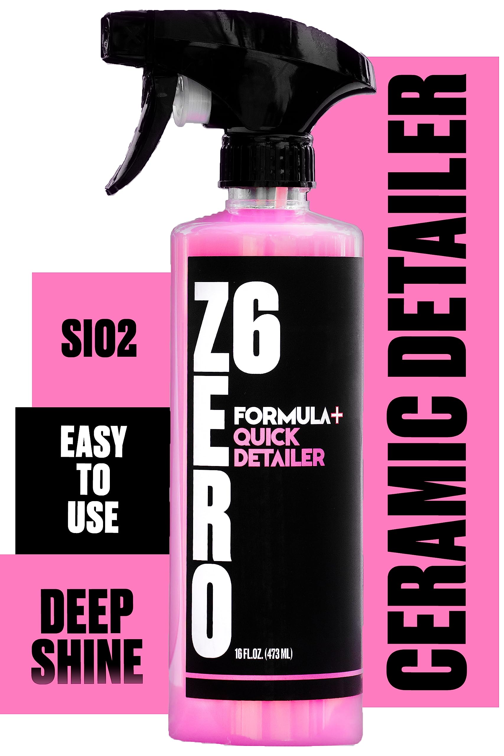 Zero Six Ceramic Quick Detailer Spray - Professional Car Shine with Advanced Ceramic Coating | Superior Gloss, Paint Protection & Easy Application | Perfect for Car Detailing, Showroom Shine & Daily Maintenance