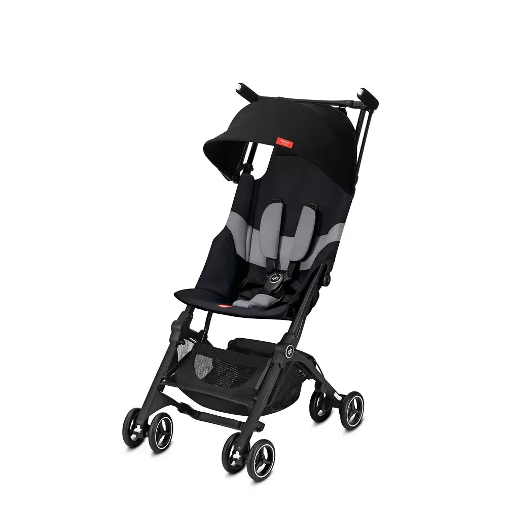 GB Pockit+ All-Terrain Lightweight Compact Stroller - Black | Perfect for Travel, Hiking & Everyday Use