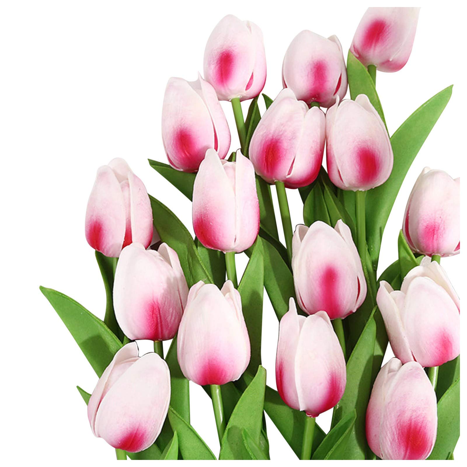 10Pc Real Touch Artificial Latex Tulips Bouquet - Fake Flowers for Home, Office, Wedding, Party & Garden Decor - Valentine's Day, Desktop & Event Decoration