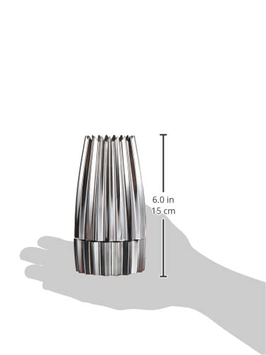 Alessi WAL03 Stainless Steel Salt & Pepper Grinder - Adjustable Coarseness for Freshly Ground Spices - Perfect for Kitchen, Dining Table & Outdoor Cooking
