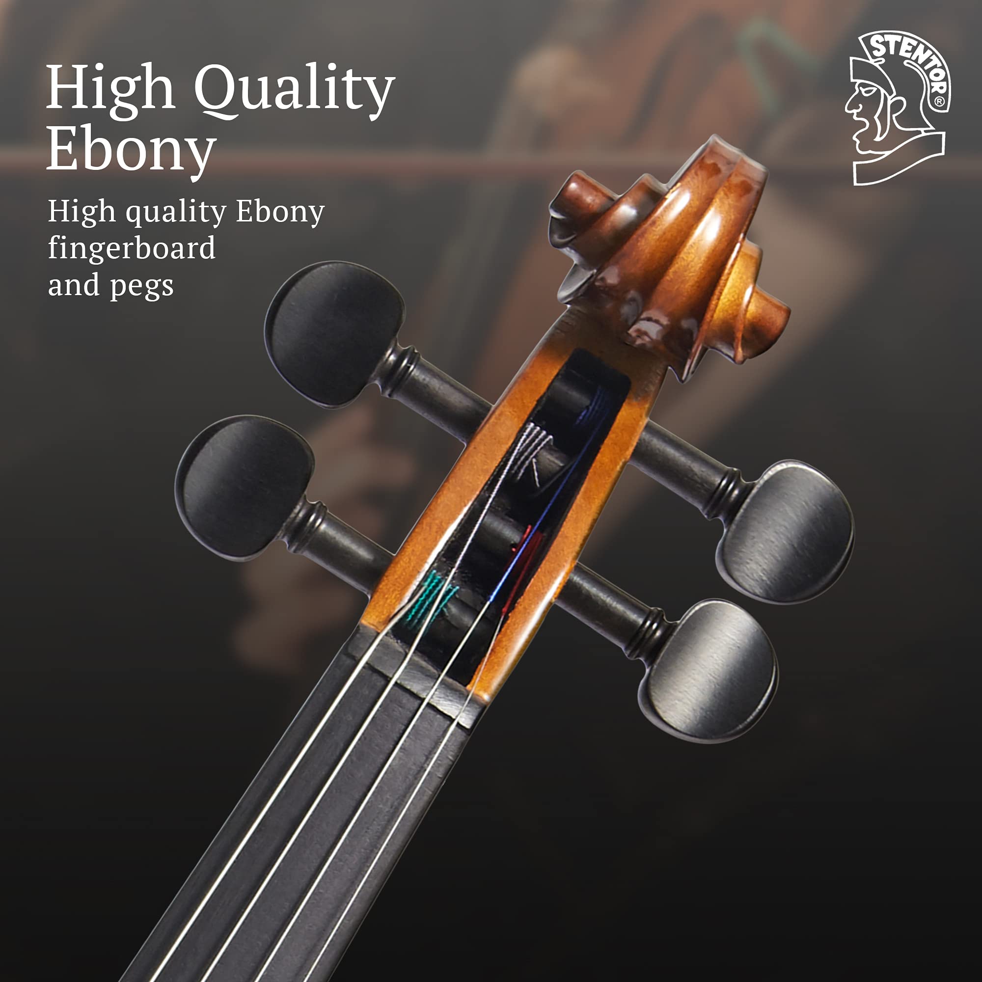 Stentor 4/4 Full Size 4-String Violin for Right-Handed Players - Perfect for Beginners, Students & Professionals - Ideal for Practice, Performances & Music Lessons