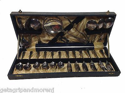 Vintage EPNS Silver Plated Dessert Flatware Set in Original Box - England Made - Perfect for Fine Dining, Tea Parties & Collectors