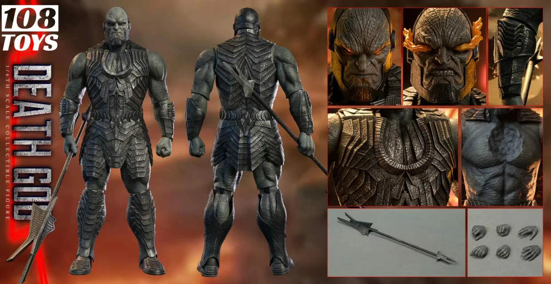 1/6 Scale Death God Action Figure - Highly Detailed Collectible Model for Anime & Movie Fans - Perfect for Display, Cosplay, and Gift Giving