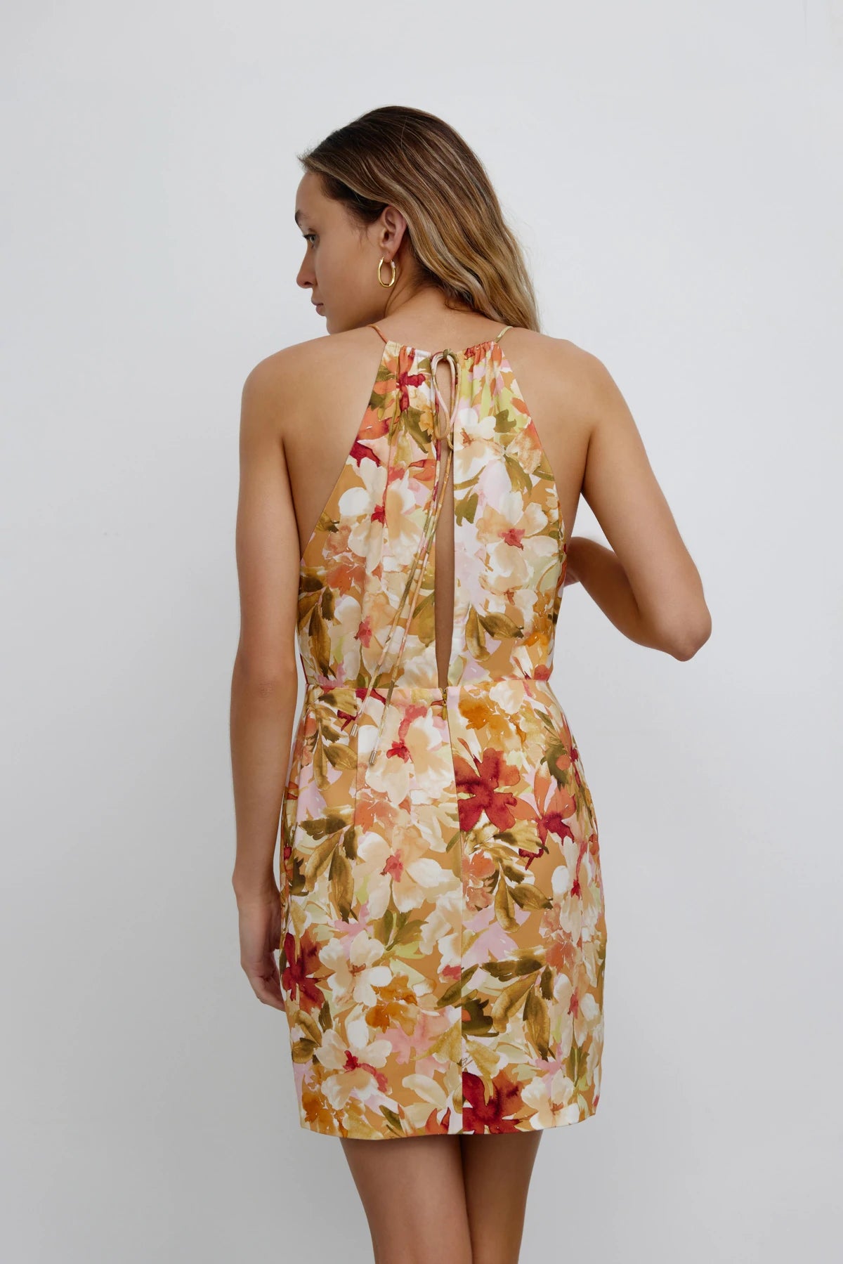 Chiara Dress - Elegant Watercolor Floral Print Summer Dress for Women | Perfect for Beach Vacations, Date Nights & Garden Parties