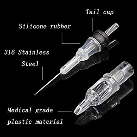 Shield Plus Tattoo Needle Tips - 50 Pcs Mix Set (11RT & 14RT) - Professional Tattoo Cartridges for Artists - Perfect for Lining, Shading & Coloring Tattoos